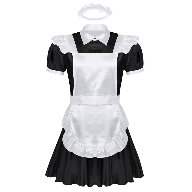 Sissy Angelina: Black French Maid Sissy Set (3 Piece Set)