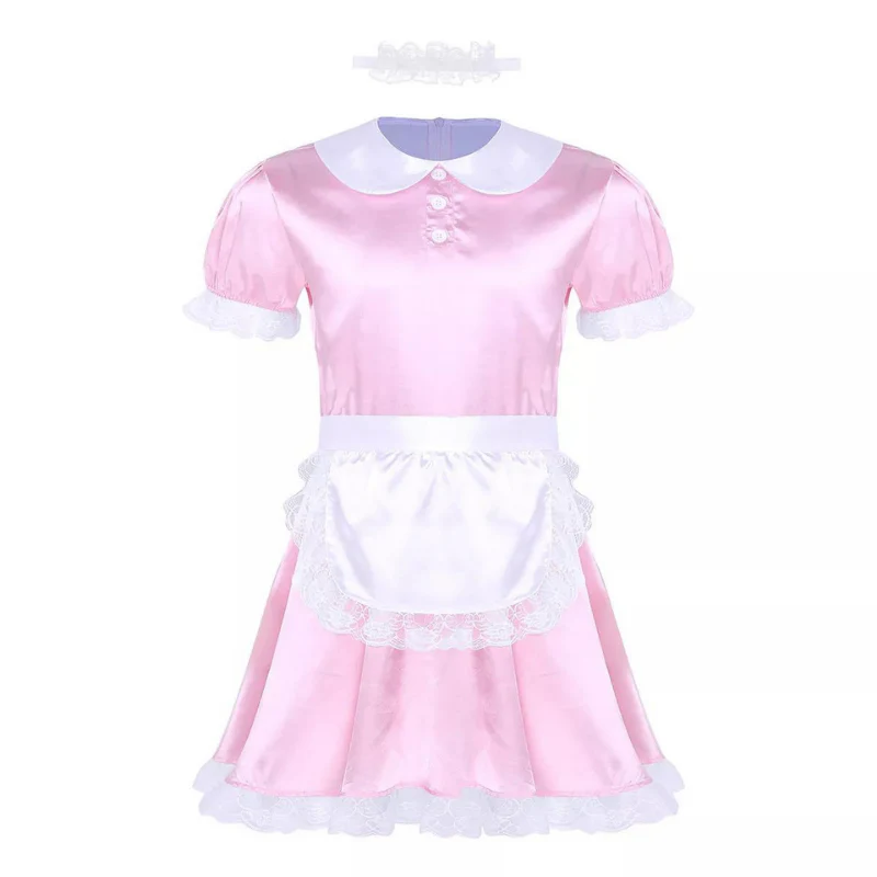 Sissy Cara: Pink French Maid Sissy Set (3 Piece Set)