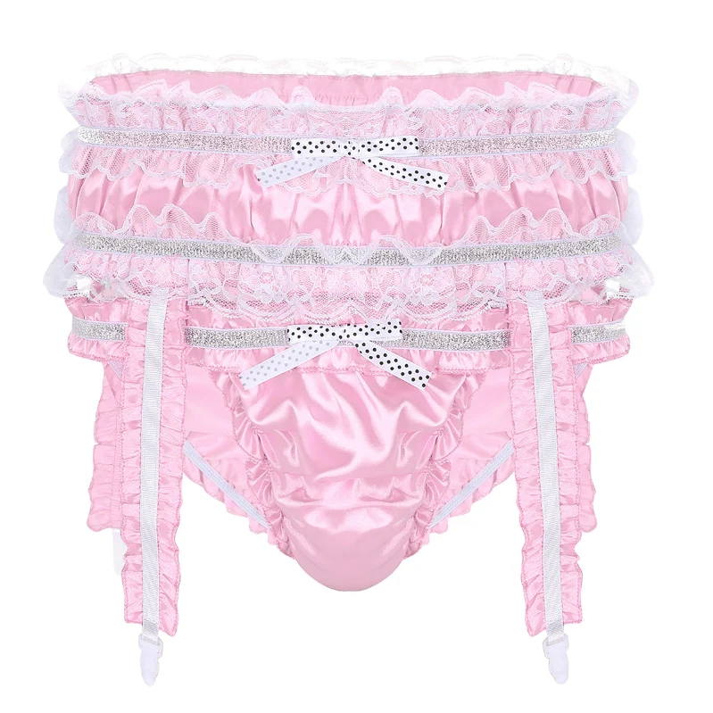 Sissy Jessica: Pink Frilly Two Piece Panty Set