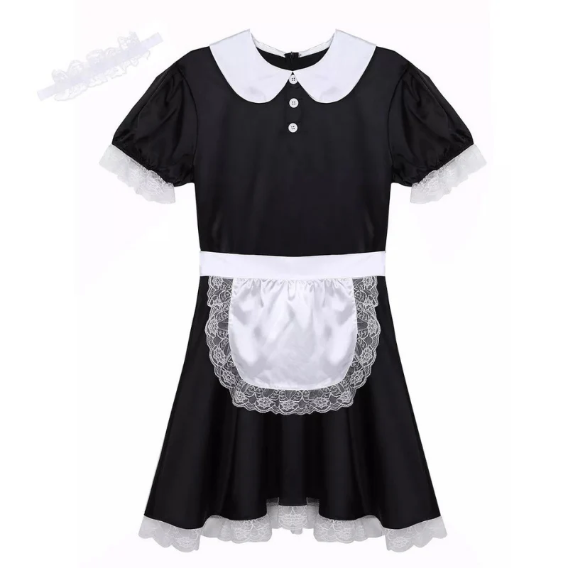 Sissy Melissa: Black French Maid Sissy Set (3 Piece Set)