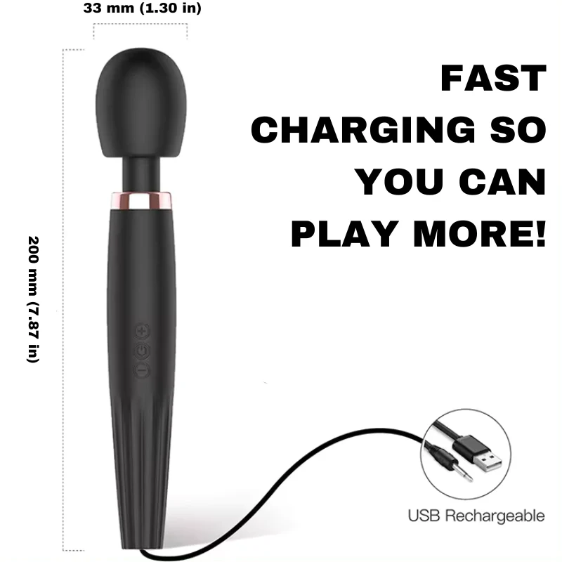 Wireless Vibrator Wand Massager For Cuckolds - Image 2